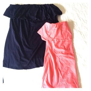 Lilly Pulitzer ruffle tube tops